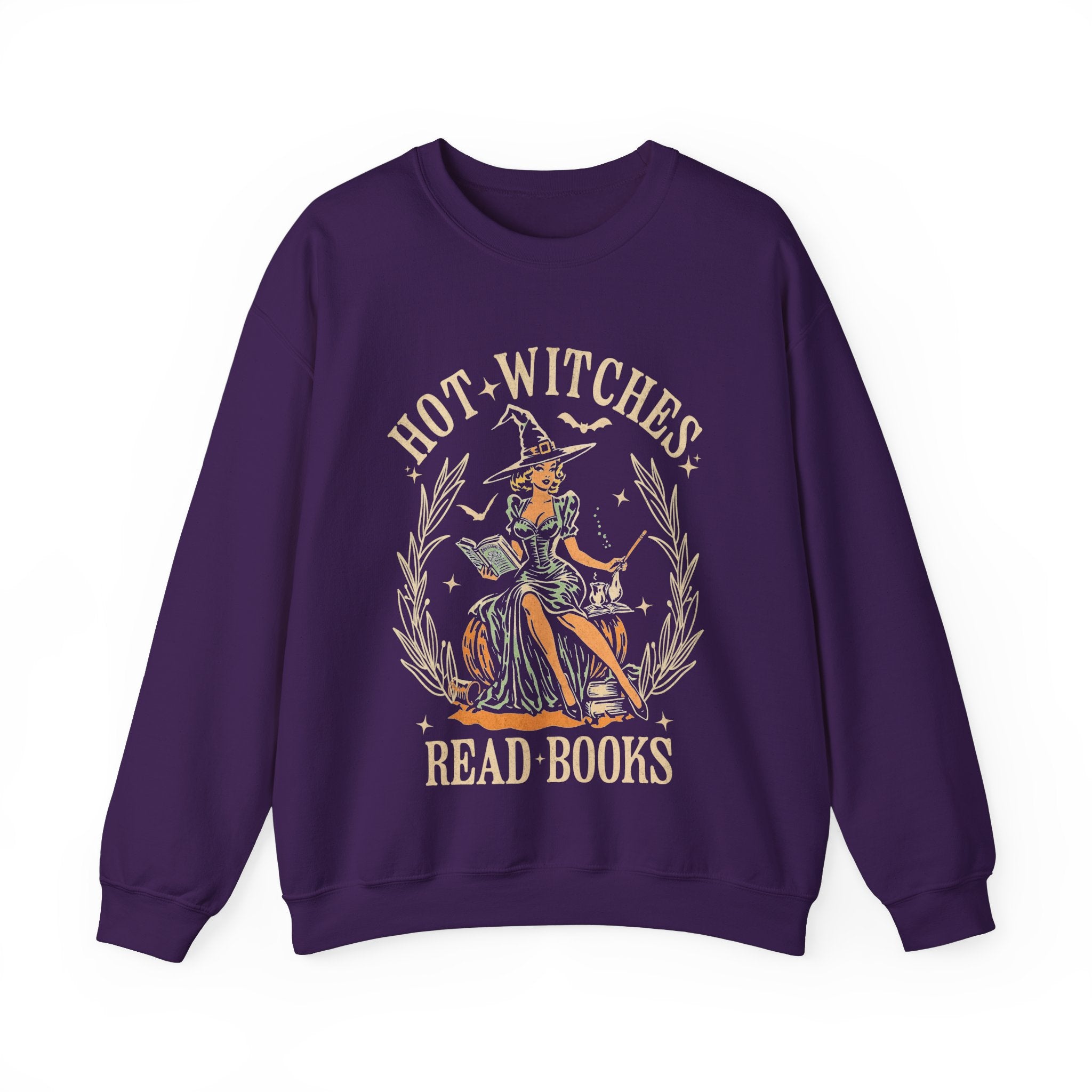 Hot Witches Read Books Crewneck