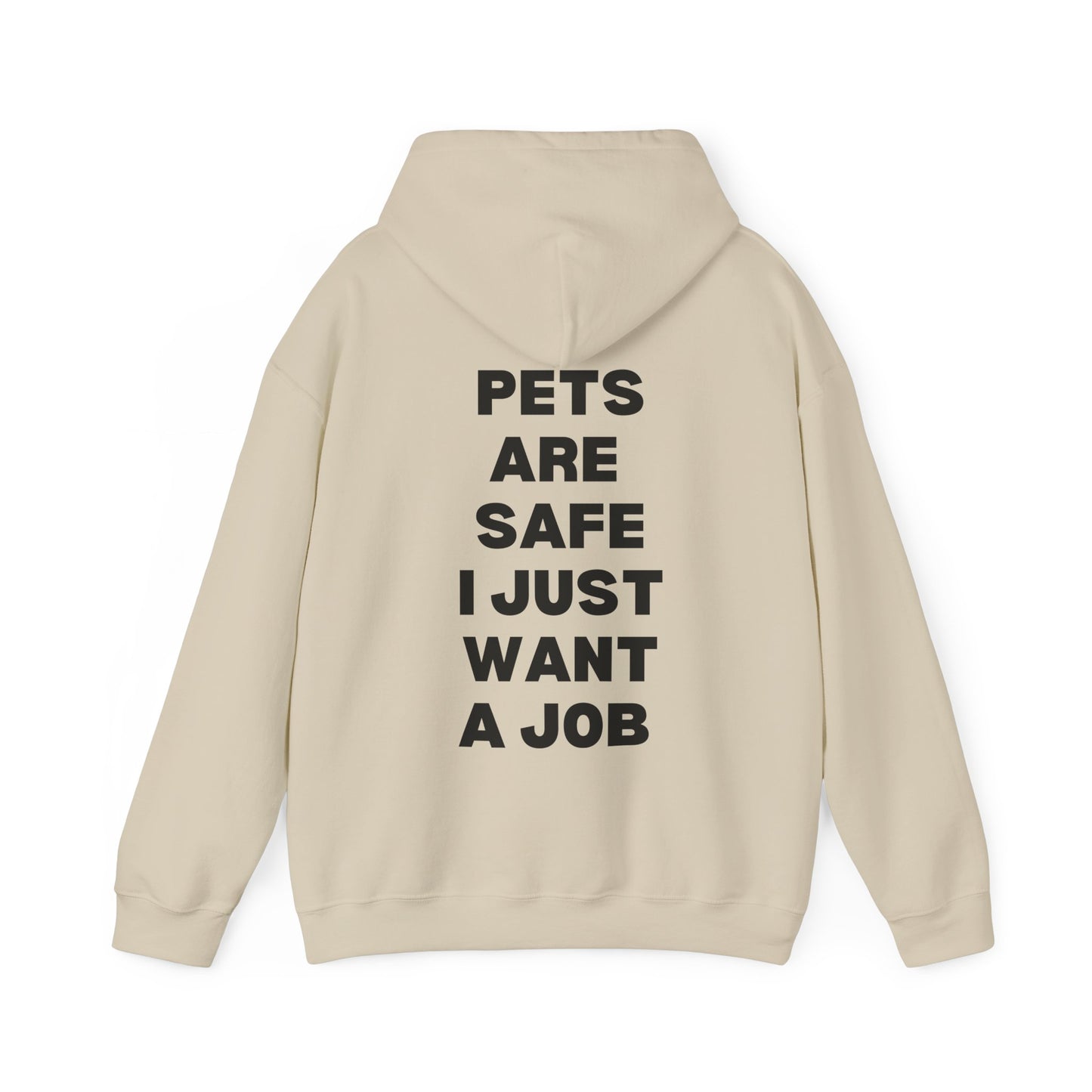 Pets Are Safe I Just Want A Job Hoodie