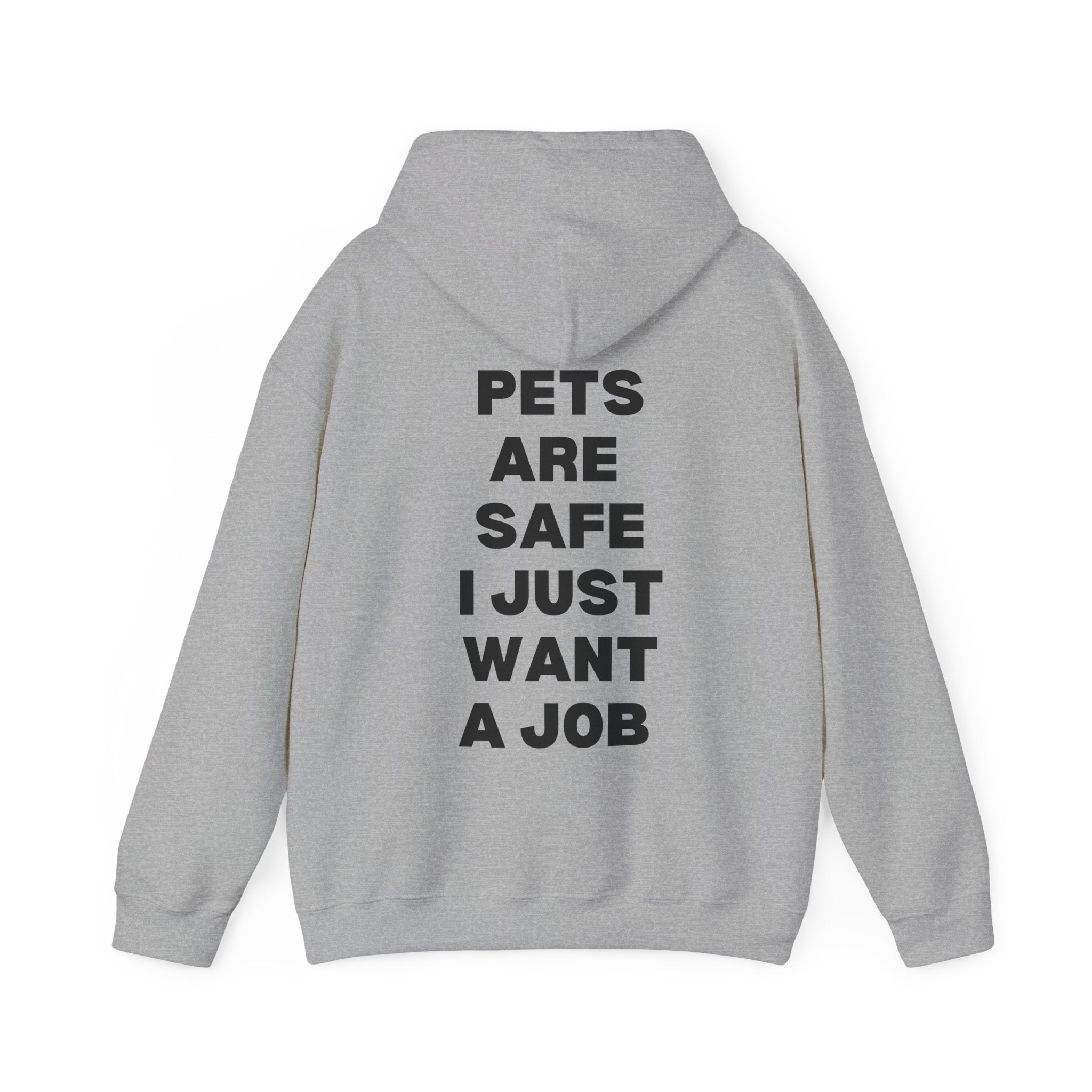 Pets Are Safe I Just Want A Job Hoodie